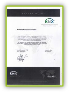 گواهیهای هوشمندسازی knx ساختمانها