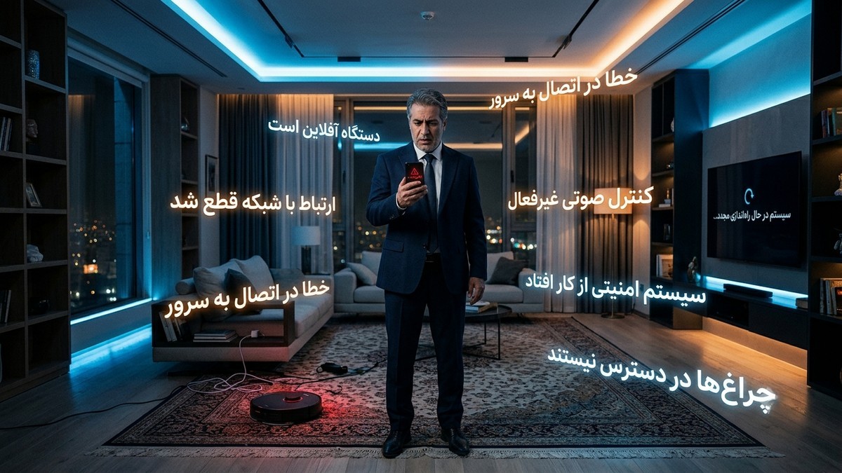 ۱۰ اشتباه رایج در هوشمندسازی خانه - اینفوگرافیک هشدار دهنده